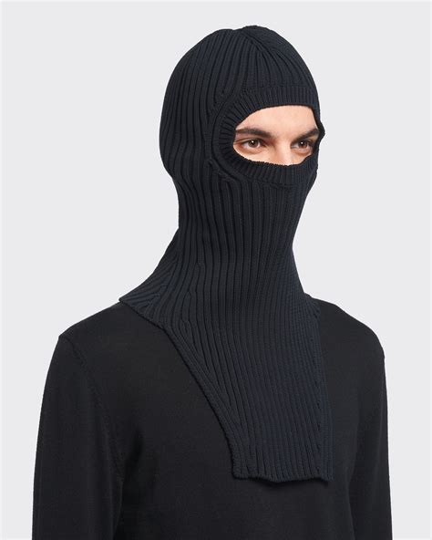 masque ski prada|Black Technical Fabric Ski Mask .